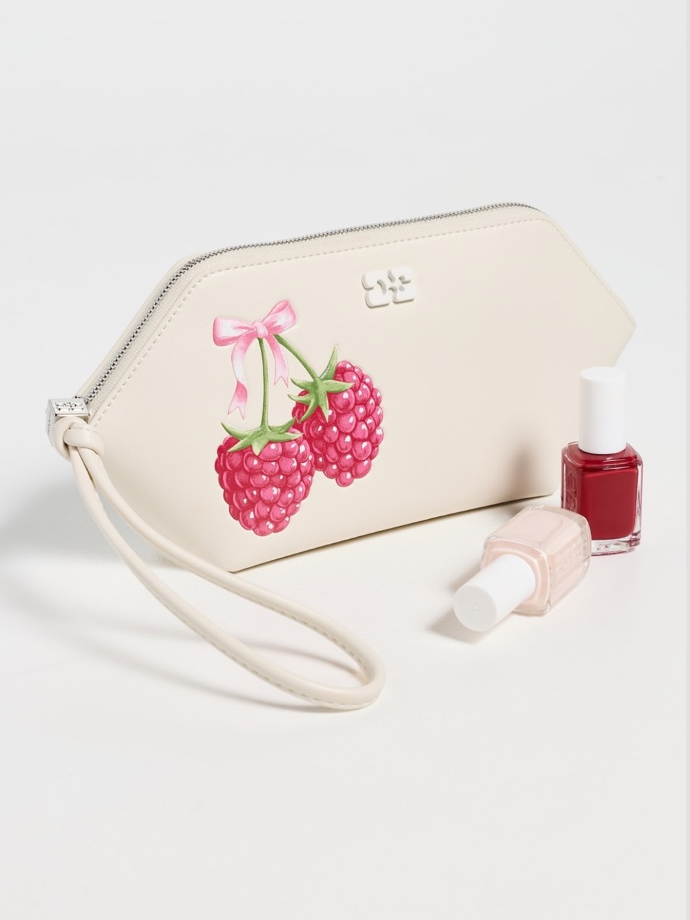 GANNI Bou Raspberry Make Up Pouch - Picture 4 of 9